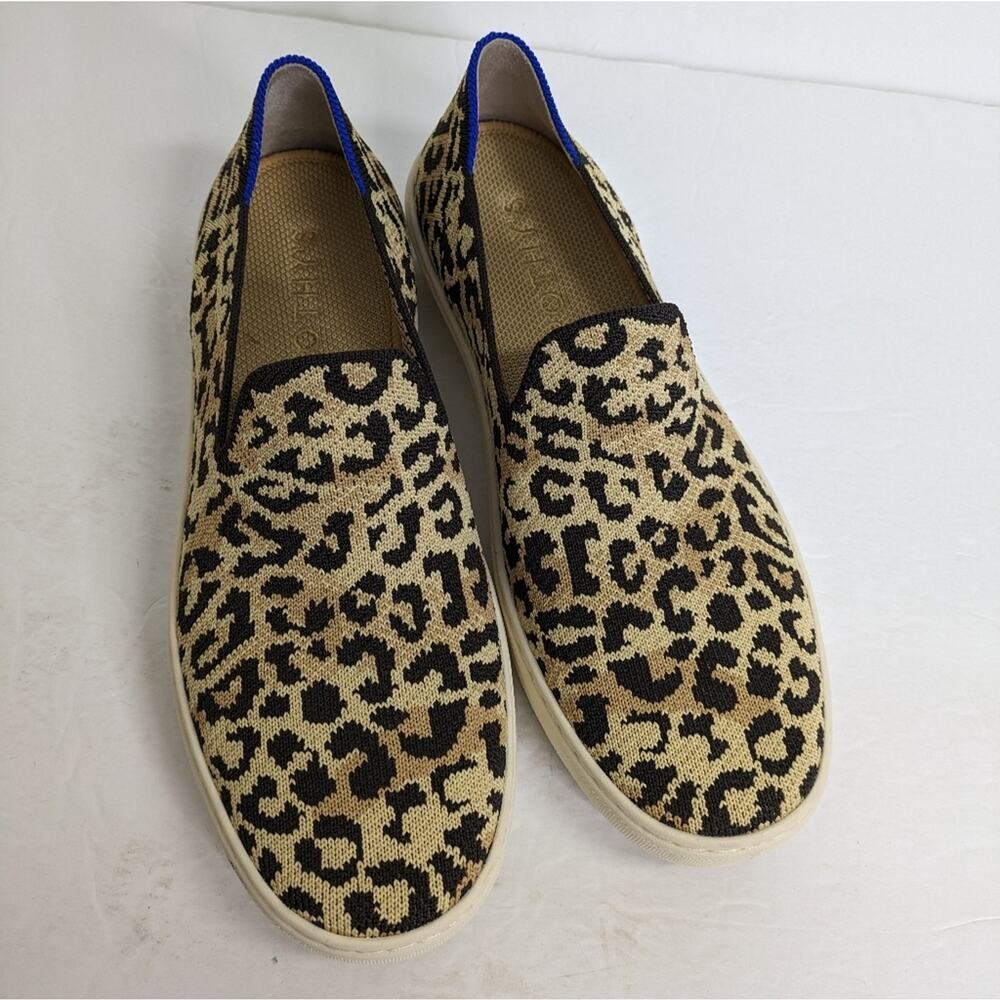Rothy's The Sneaker Slip On 8 Desert Cat Animal Cheetah Camo Print Limited Print - Picture 7 of 15